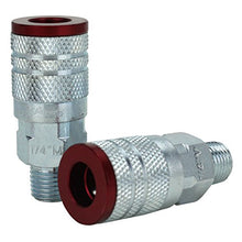 Load image into Gallery viewer, ColorFit by Milton Coupler & Plug Kit - (M-Style, Red) - 1/4" NPT, (14-Piece) - S-314MKIT