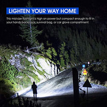 Load image into Gallery viewer, High-Powered LED Flashlight S2000, RECHOO Upgraded Powerful 2000 High Lumens Flashlights with 3 Modes, Zoomable, Water Resistant Flash Light for Camping, Outdoor, Emergency, Hiking
