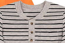 Load image into Gallery viewer, Boys Long Sleeve Pocket Shirts - 3-Pack Henley Tee Shirts Comfort Crew Neck T. 4T