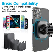 Load image into Gallery viewer, 2 Pack Magnetic Phone Car Mount, APPS2Car Car Phone Holder Mount Magnetic, Built in 6 Strong Magnets, Air Vent Cell Phone Holder for Car with Adjustable Secure Tightening System