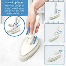 Load image into Gallery viewer, Qaestfy Shower Scrubber & Cleaning Brush Combo Tub and Tile Scrubber Cleaner Scrub Brushes with 51'' Long Handle Tool for Bathroom Bathtub Wall Mop Scrubbing Model QAE002