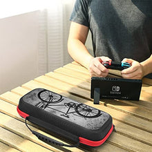 Load image into Gallery viewer, for Nintendo Switch 's Storage Box, (Shockproof) Hard Shell Case Travel Bag with 20 Game Card Pockets for Switch Console Joy-Con & Accessories,Old Bicycle On A Wooden Floor