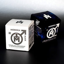 Load image into Gallery viewer, Modern Man V3 - Testosterone Booster + Thermogenic Fat Burner for Men, Boost Focus, Energy & Alpha Drive - Anabolic Weight Loss Supplement & Lean Muscle Builder | Lose Belly Fat - 60 Pills