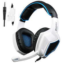 Load image into Gallery viewer, Xbox One PS4 Headset,Sades SA920 3.5mm Wired Over Ear Stereo Gaming Headphones with Microphone for PC iOS Computer Gamers Smart Phones Mobiles(White Black)