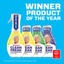 Load image into Gallery viewer, Mr. Clean All Purpose Cleaner, Clean Freak Mist Cleaning Kit for Bathroom & Kitchen Cleaner, Lemon Scent, Includes 1 Spray Bottle (16 oz) and 1 Large Refill (30.9 oz)