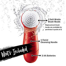 Load image into Gallery viewer, Facial Cleansing Brush by Olay Regenerist, Face Exfoliator with 2 Brush Heads