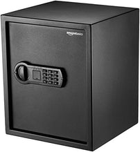 Load image into Gallery viewer, Amazon Basics Steel Home Security Safe with Programmable Keypad - Secure Documents, Jewelry, Valuables - 1.52 Cubic Feet, 13.8 x 13 x 16.5 Inches, Black