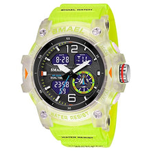 Load image into Gallery viewer, KXAITO Men's Analog Sports Watch Military Watch Outdoor LED Stopwatch Digital Electronic Large Dual Display Waterproof Tactical Army Wrist Watches for Men