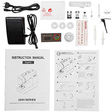 Load image into Gallery viewer, Sewing Machines, Portable Embroidery Machine with 200 Built-in Stitches and 8 Buttonhole Patterns, Portable Sewing Machine for Sewing, Hem, Reverse Sewing Equipped with Lighting (AA-Sewing Machine)