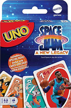 Load image into Gallery viewer, UNO Space Jam: A New Legacy Themed Card Game Featuring 112 Cards with Movie Graphics, Kid, Movie & Sports Fan Gift Ages 7 Years & Older.
