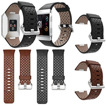 Load image into Gallery viewer, SMYTShop for Fitbit Ionic Accessory Bands, Replacement Classic Leather Sport Strap Wristbands for Fitbit Ionic Smart Fitness Watch