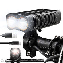 Load image into Gallery viewer, VICTAGEN Bike Lights,Waterproof Bike Headlight,Rechargeable Bicycle Front and Back Taillight Set -Bicycle Lights & Rear Light,Bike Bicycle Accessories for Men Women Kids Road Mountain Night Riding