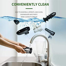 Load image into Gallery viewer, Juicer Machines, Jocuu Slow Masticating Juicer Extractor, Cold Press Juicer Easy to Clean, for Vegetables and Fruits, Two Speed Modes, Reverse Function, Quiet Motor, with Brush and Recipes, White