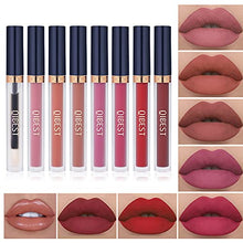 Load image into Gallery viewer, 7Pcs Matte Liquid Lipstick + 1Pcs Lip Plumper Makeup Set Kit, Long Lasting Waterproof Velvet Lip Gloss Set, Pigmented Lip Makeup Gift Sets for Girls and Women
