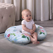 Load image into Gallery viewer, Boppy Original Nursing Pillow and Positioner, Blue Pink Posy, Cotton Blend Fabric with allover fashion