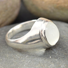 Load image into Gallery viewer, Choose Your Color Natural Gemstone Chakra Healing Ring Sterling Silver 5 Carat Handmade for Men Size 5-13