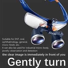 Load image into Gallery viewer, Hand-held magnifier Double Eyes Hands Free Headband Magnifier, Visor Glasses Magnifying - for Dental Medical Surgical,Jewelry Appraisal, Watch Repair and Miniature Engraving,3.5X ( Color : 3.5X )