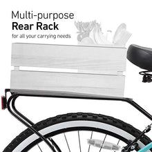Load image into Gallery viewer, sixthreezero Around The Block Women's Single-Speed Beach Cruiser Bicycle, 26" Wheels, Cream with Black Seat and Grips