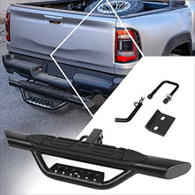 Load image into Gallery viewer, Aluminum Oval Towing Hitch Step Fits 2 Inches Receiver Truck Bed | 36.5"Wide X 3.75"OD (Black)