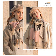 Load image into Gallery viewer, WAMSOFT Winter Warm Chunky Scarfs Shawl, 3X Thick Cold Weather Neck Scarf, Unisex Cashmere Feel Solid Pashmina Scarf, Super Soft Winter Scarf for Outdoor, Green