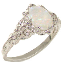 Load image into Gallery viewer, 925 Sterling Silver Natural Opal Womens Band Ring - Size 5