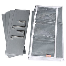Load image into Gallery viewer, Univivi Door Hanging Organizer Nursery Closet Cabinet Baby Storage with 4 Large Pockets and 3 Small PVC Pockets for Cosmetics, Toys and Sundries (Grey)