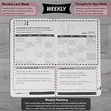Load image into Gallery viewer, 90 Day Action Planner Daily, Weekly, Monthly Undated Calendar Goal Planning - Increases Productivity & Time Management with Vision Board & to Do List - Life Coaching & Corporate Gifts