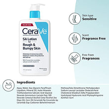 Load image into Gallery viewer, CeraVe SA Lotion for Rough & Bumpy Skin | Vitamin D, Hyaluronic Acid, Lactic Acid & Salicylic Acid Lotion | Fragrance Free & Allergy Tested | 19 Ounce