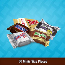 Load image into Gallery viewer, MARS Chocolate Favorites (SNICKERS, TWIX, 3 MUSKETEERS & MILKY WAY) Minis Size Candy Bars Assorted Variety Mix, 8.9 Ounce Bag (Packaging may vary)