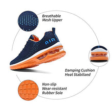 Load image into Gallery viewer, RomenSi Men's Air Cushion Sport Running Shoes Casual Athletic Tennis Sneakers (BlueOrange US 10)