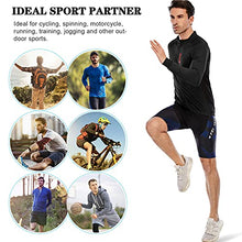 Load image into Gallery viewer, Cycling Jersey for Men, Long Sleeve 1/4 or Full Zip Mountain Road Bike Bicycle Shirts Riding MTB Top with 3 Rear Pocket (Black-Short Sleeve, Medium)