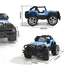 Load image into Gallery viewer, DEERC DE42 Remote Control Car RC Racing Cars,1:18 Scale 80 Min Play 2.4Ghz LED Light Auto Mode Off Road RC Trucks with Storage Case,All Terrain SUV Jeep Cars Toys Gifts for Boys Kids Girls Teens,Blue