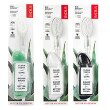 Load image into Gallery viewer, RADIUS Big Brush BPA Free & ADA Accepted Toothbrush Designed to Improve Gum Health & Reduce Gum Issues - Right Hand - Midnight Sky/ Marble/ Soda Pop Eco Grind - Pack of 3