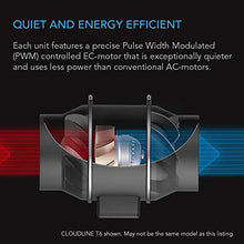 Load image into Gallery viewer, AC Infinity CLOUDLINE T6, Quiet 6” Inline Duct Fan with Temperature Humidity Controller, Bluetooth App - Ventilation Exhaust Fan for Heating Cooling Booster, Grow Tents, Hydroponics