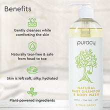 Load image into Gallery viewer, Puracy Baby Shampoo & Body Wash (Two-Pack)- Natural, Fragrance-Free Baby Body Wash For Sensitive Skin- 2 16-Ounce Bottles of Plant-Based Baby Wash And Shampoo For Daily Use