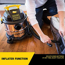 Load image into Gallery viewer, Stanley 5 Gallon Wet Dry Vacuum, 4 Peak HP Stainless Steel 3 in 1 Shop Vac Blower with Powerful Suction, Multifunctional Shop Vacuum W/ 4 Horsepower Motor for Job Site,Garage,Basement,Van,Workshop