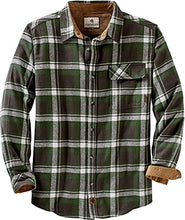 Load image into Gallery viewer, Legendary Whitetails Men's Standard Buck Camp Flannel Shirt, Mountain Charcoal Plaid, XX-Large