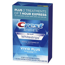 Load image into Gallery viewer, Crest 3D Whitestrips, Vivid Plus, Teeth Whitening Strip Kit, 24 Strips (12 Count Pack)
