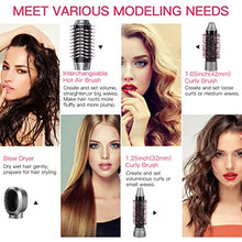 Load image into Gallery viewer, Brightup Hair Dryer Brush, Blow Dryer Brush, Hair Dryer & Volumizer Styler Hot Air Brush, Negative Ionic Electric Hair Dryer & Curler Straightener Brush, Detachable Brush & Interchangeable Brush Head