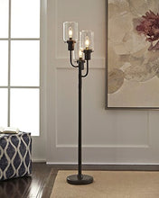 Load image into Gallery viewer, Signature Design by Ashley - Jaak Floor Lamp - Urban Industrial - Bronze Finish