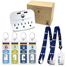 Load image into Gallery viewer, Royal Caribbean Essentials Kit - Cruise Power Strip, Lanyards & Royal Caribbean Luggage Tags