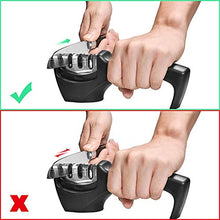 Load image into Gallery viewer, Knife Sharpeners,3 Stages Knife Sharpener Professional Kitchen Sharpening Stone Tungsten Steel Ceramic Kitchen Knives Accessories