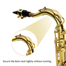 Load image into Gallery viewer, EASTROCK Tenor Saxophone B Flat Gold Laquer Sax Students Beginner With Updated Carrying Case,Reeds,Cleaning Kit,Gloves,Neck Straps,Mouthpieces