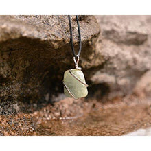 Load image into Gallery viewer, Aquamarine Gemstone Pendant Necklace - Natural Crystal Healing | Stone of Courage | Throat Chakra & Communication Aid | Calming & Soothing Energy to Relax and Reduce Stress | Jewelry for Men & Women