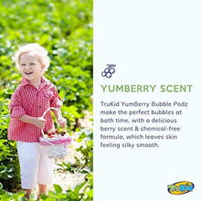 Load image into Gallery viewer, TruKid Bubble Podz for Baby, Refreshing Bubble Bath for Sensitive & Soft Skin, pH balanced for eye sensitivity, Enriched with Vitamin E, Aloe & Oatmeal, Yumberry Scent, All Natural Ingredients(8 Podz)
