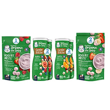 Load image into Gallery viewer, Gerber Up Age Snacks Variety Pack - Organic Yogurt Melts & Organic Puffs, 7Count