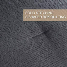 Load image into Gallery viewer, Seersucker Queen Comforter Set Black 3 PCs, All Season Reversible Down Alternative Quilted Duvet Insert, Hypoallergenic Microfiber Filling, Luxury Hotel Quality Bedding Sets in a Bag, Size 90 inch