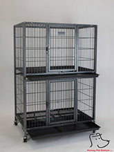 Load image into Gallery viewer, Homey Pet New 31" Pet Crate and Durable Plastic Black Tray (Cage)