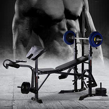 Load image into Gallery viewer, visdron Weightlifting Bench with Weights, Weightlifting Bench Olympic Weight Bench for Full-Body Workout Weightlifting Bench Adjustable with Rack