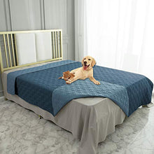 Load image into Gallery viewer, Ameritex Waterproof Dog Bed Cover Pet Blanket for Furniture Bed Couch Sofa Reversible (68x82 Inches, Navyblue+Stoneblue)